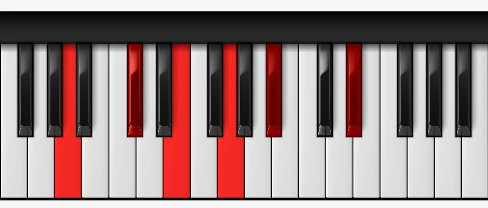 A 7♭9♯11 piano chord, root position — A, C#, E, G, Bb, D#