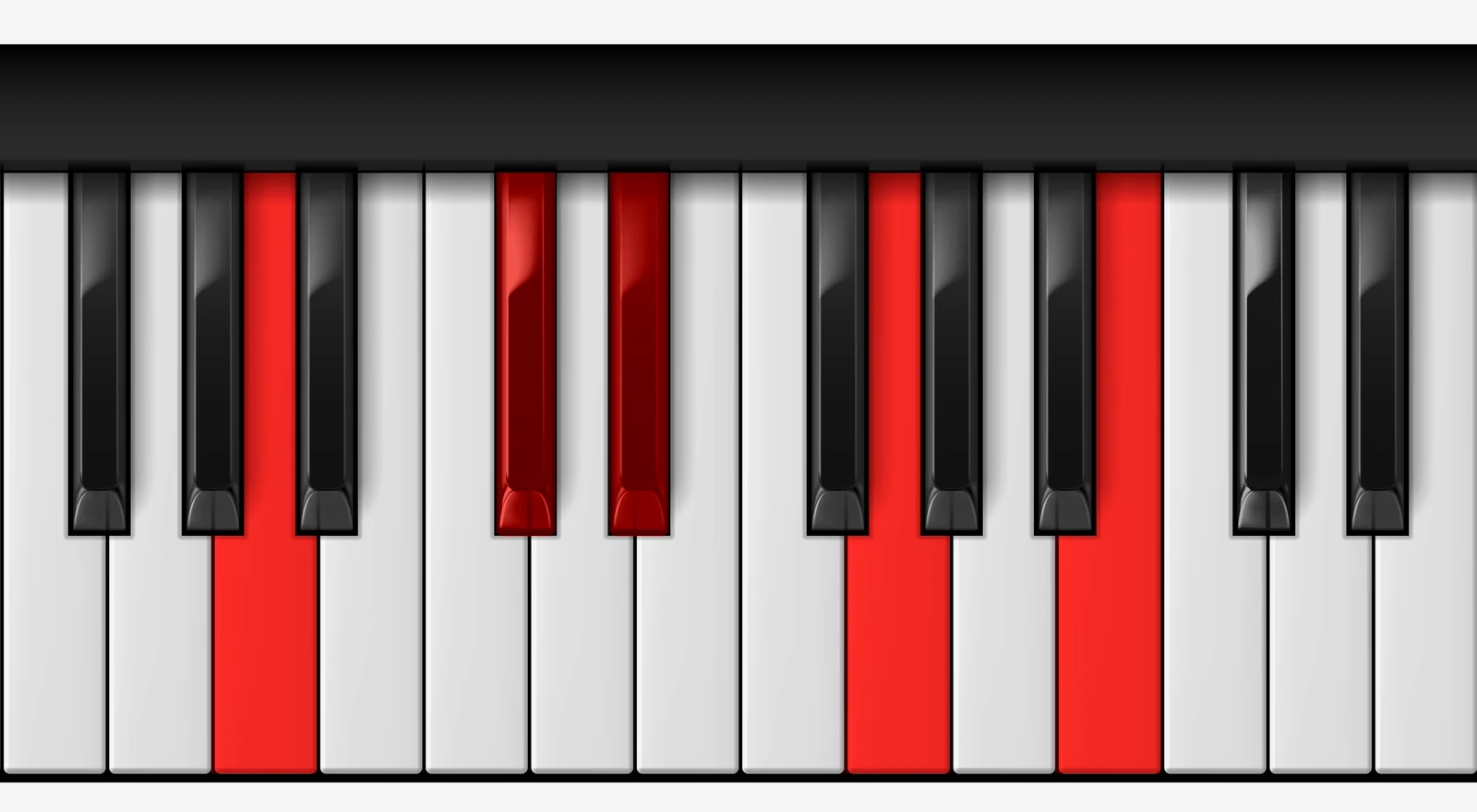 A 9♭5 piano chord, root position — A, C#, Eb, G, B