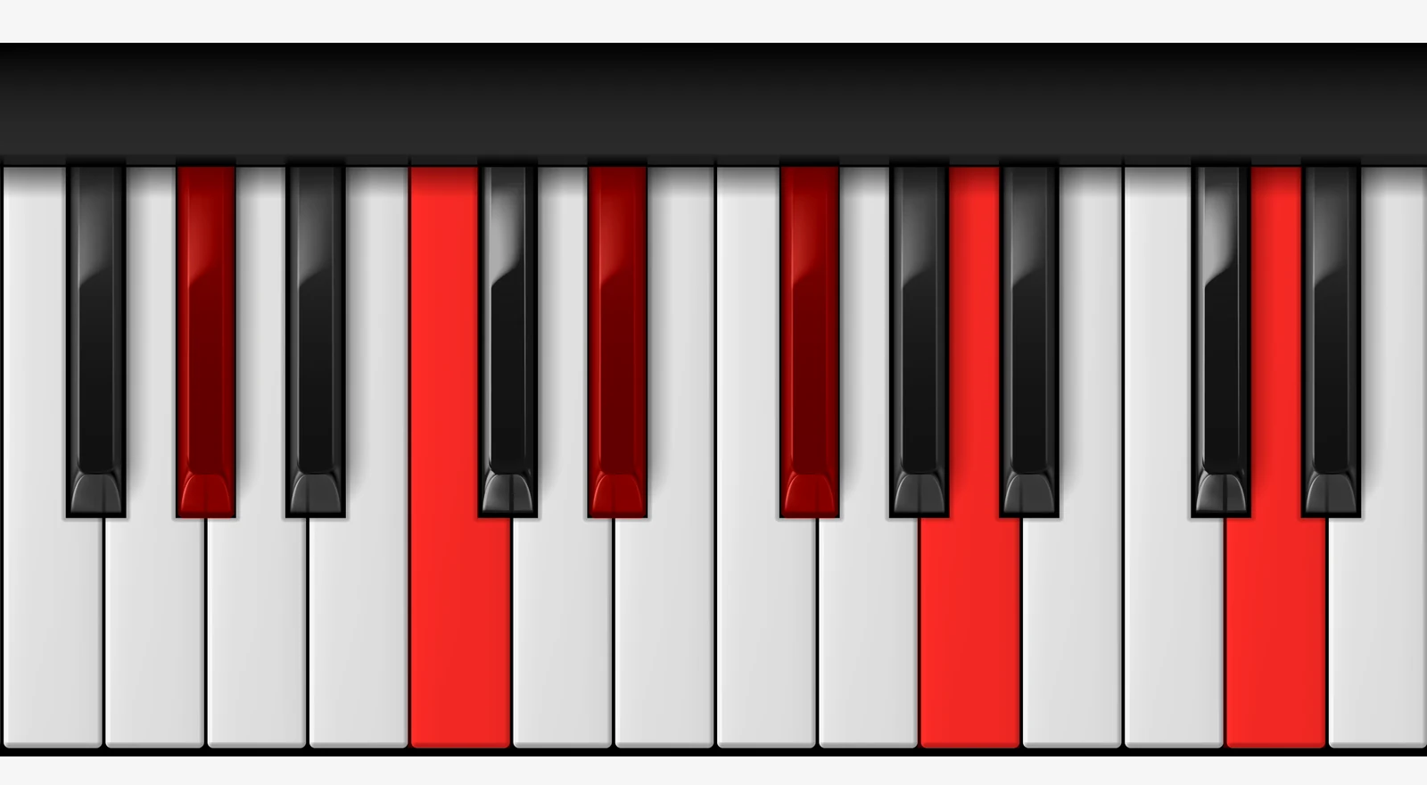 Ab 7♭9♯11 piano chord, root position — Ab, C, Eb, Gb, A, D