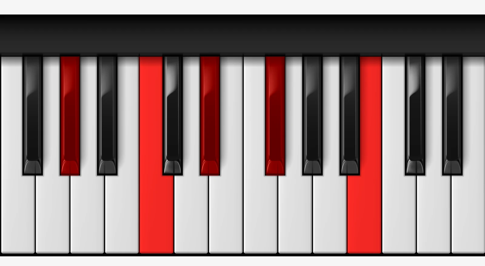 Ab 7♯9 piano chord, root position — Ab, C, Eb, Gb, B