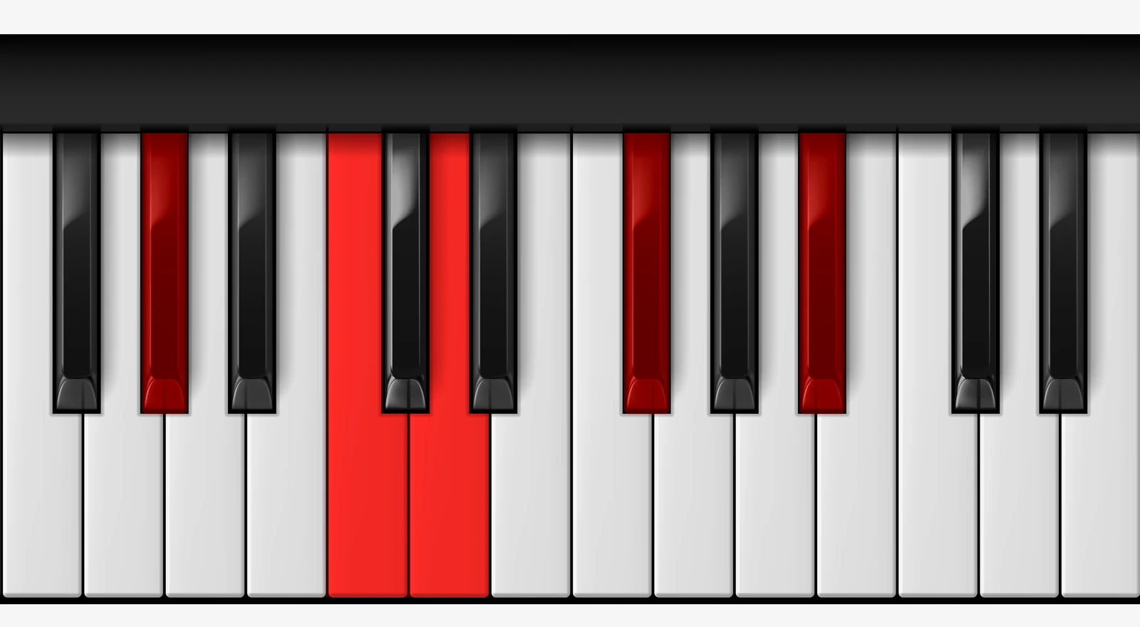 Ab 9♭5 piano chord, root position — Ab, C, D, Gb, Bb