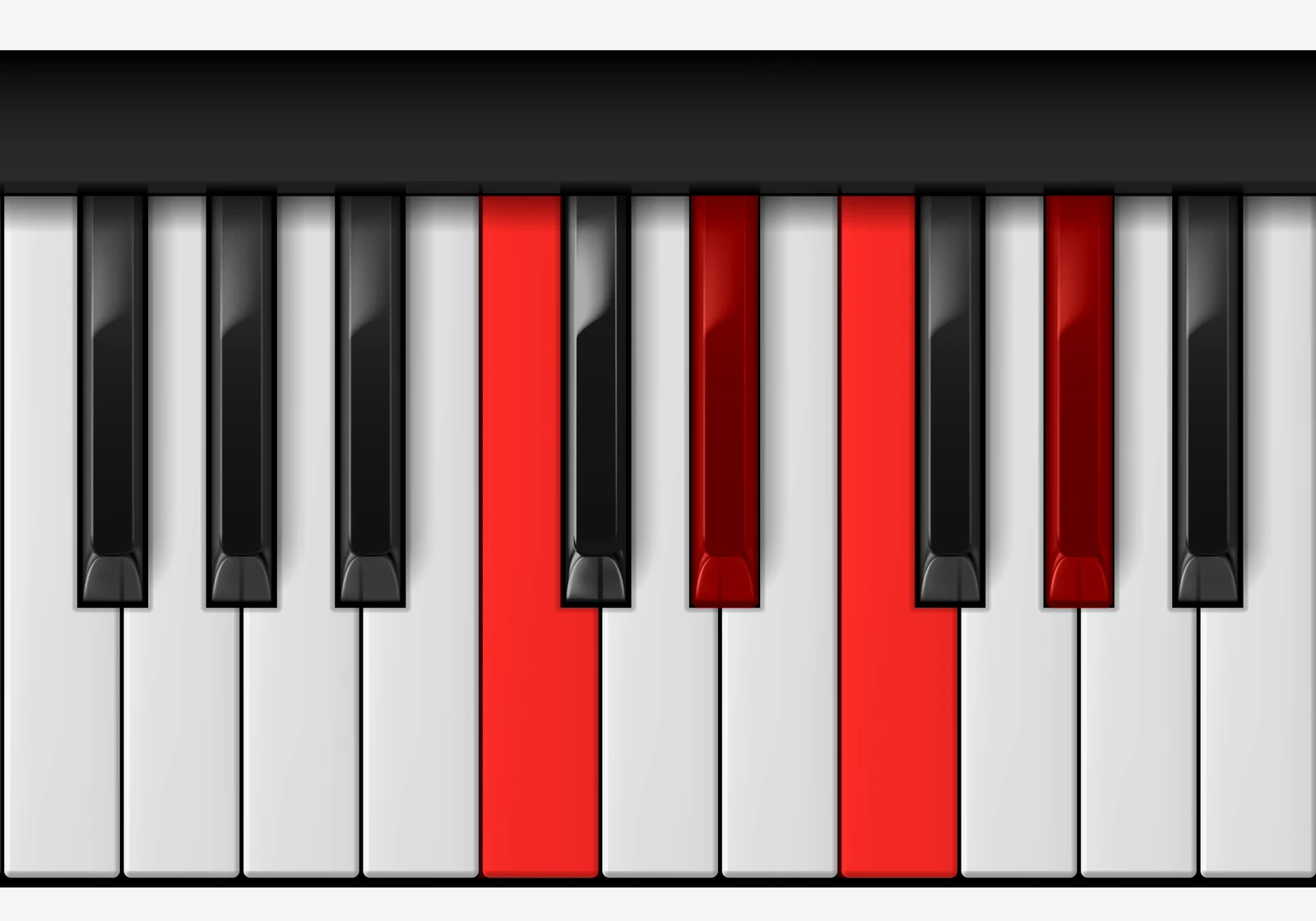 Ab Major 6 piano chord, 1st inversion — C, Eb, F, Ab