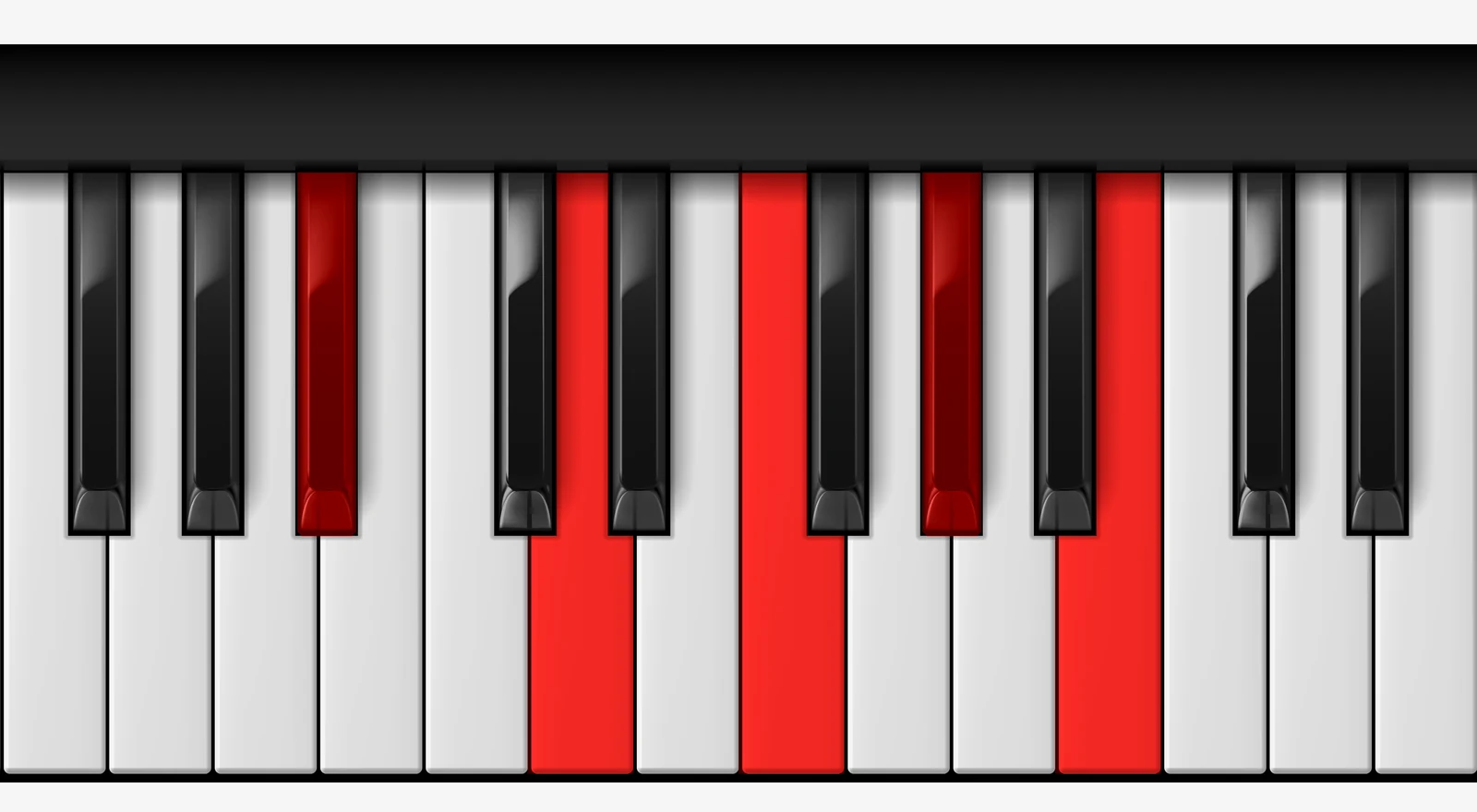 A# 7♭9 piano chord, root position — A#, D, F, G#, B