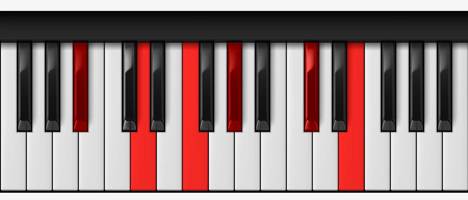 A# 7♯9♯11 piano chord, root position — A#, D, F, G#, C#, E
