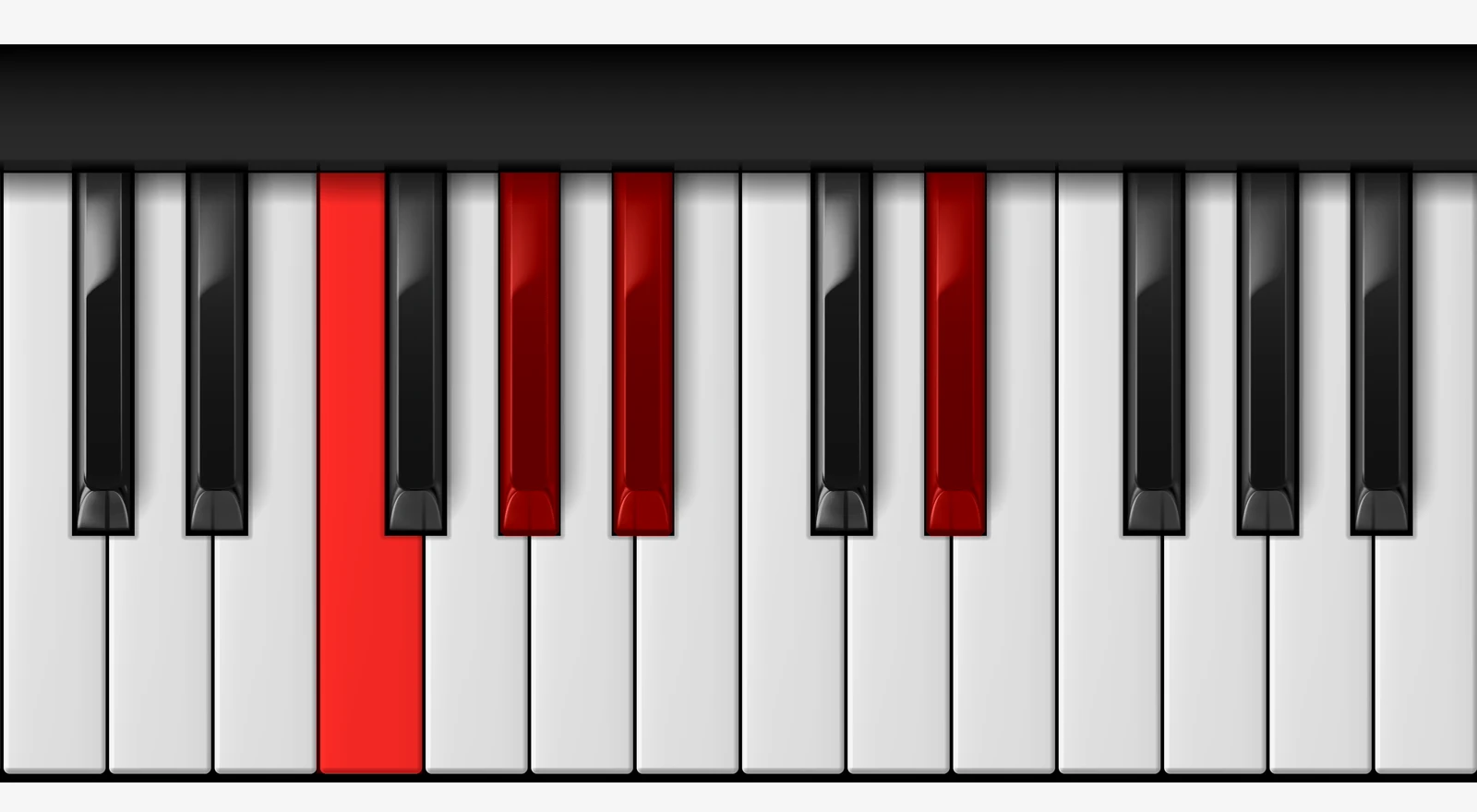 A# 7sus4 piano chord, 2nd inversion — F, G#, A#, D#