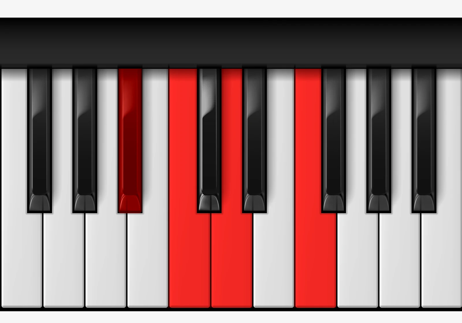 A# Add 9 piano chord, 3rd inversion — A#, C, D, F