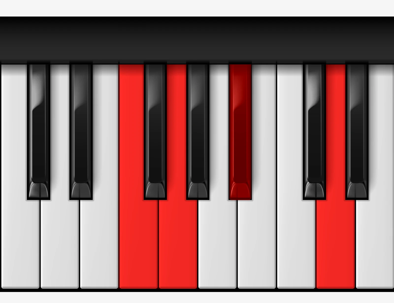 A# Major 6 piano chord, 2nd inversion — F, G, A#, D