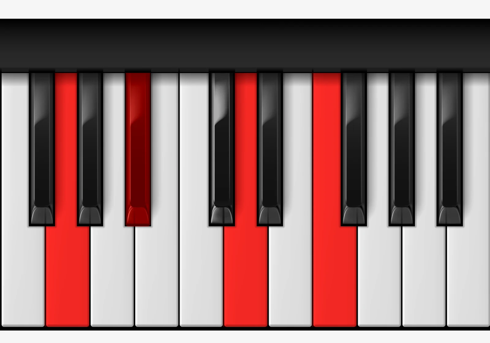 A# Major 6 piano chord, 3rd inversion — G, A#, D, F