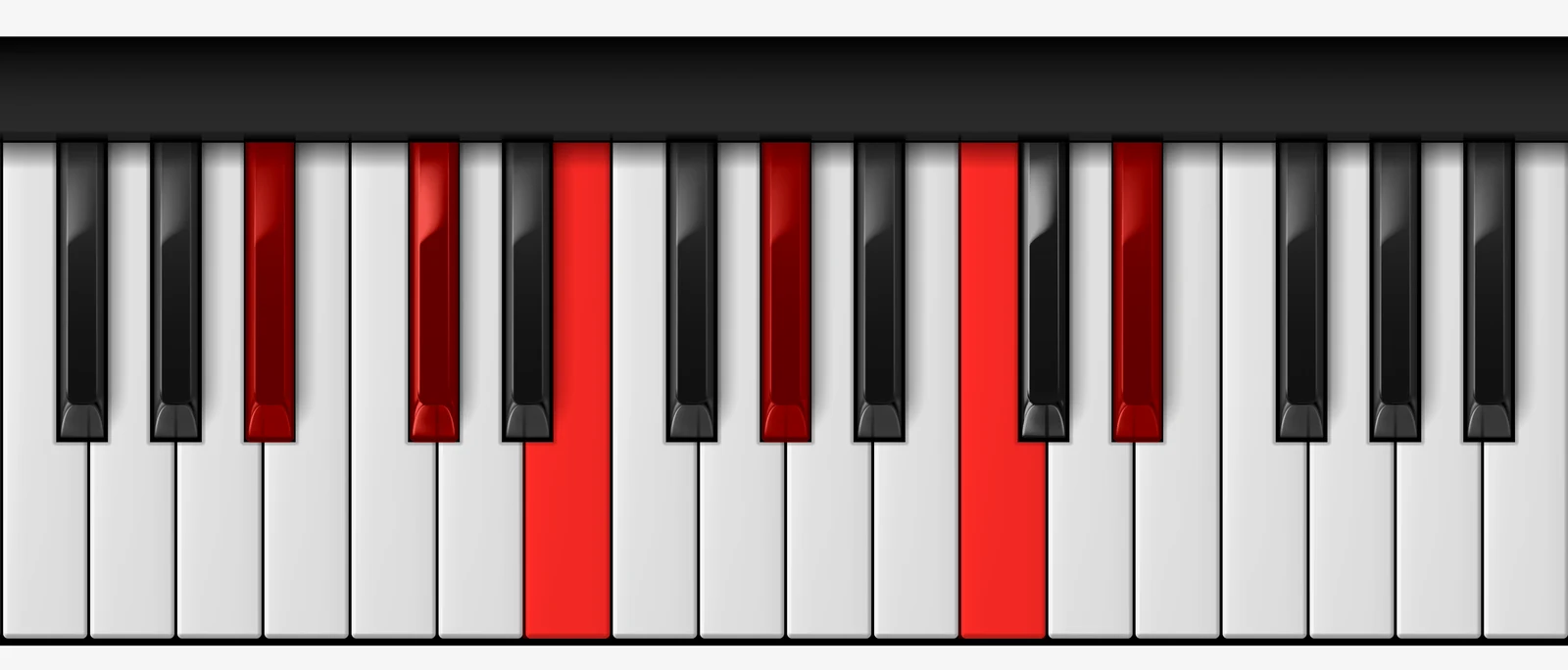 A# mi11♭5 piano chord, root position — A#, C#, E, G#, C, D#