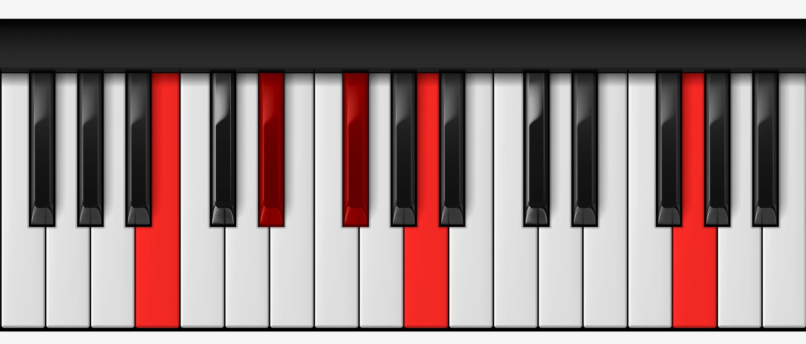 B 7♭13 piano chord, root position — B, D#, F#, A, G