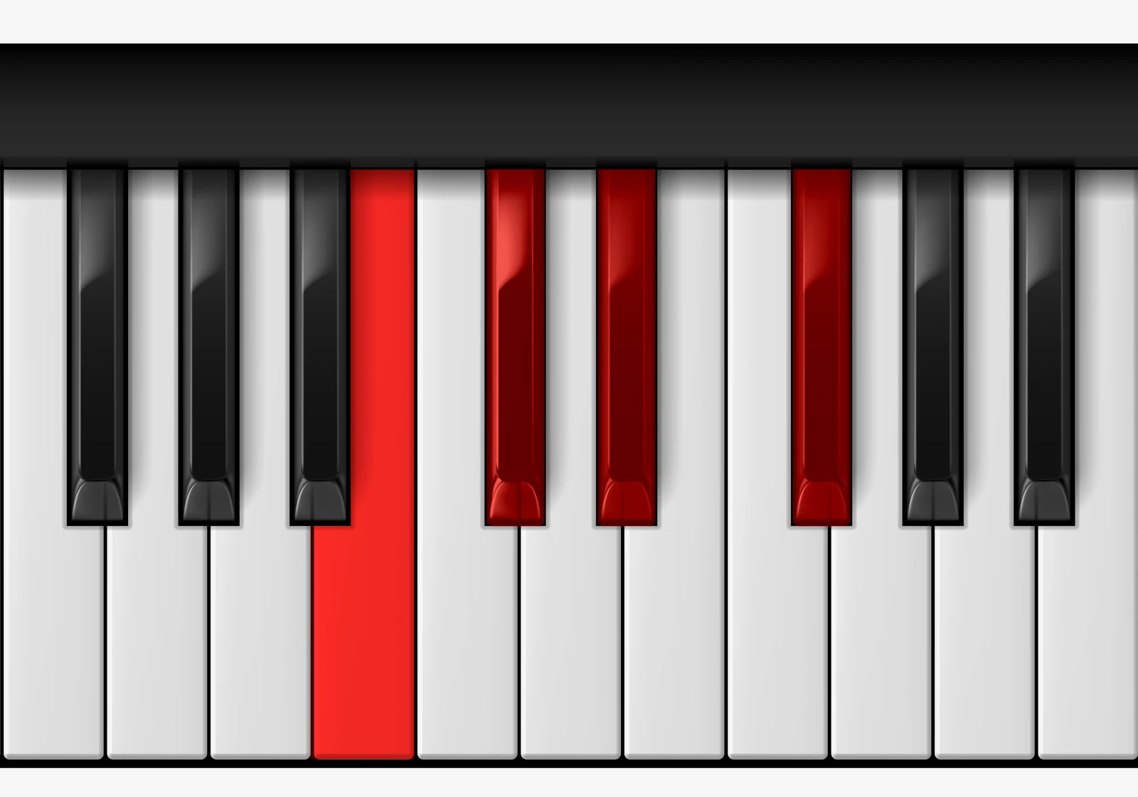 B Add 9 piano chord, 3rd inversion — B, C#, D#, F#