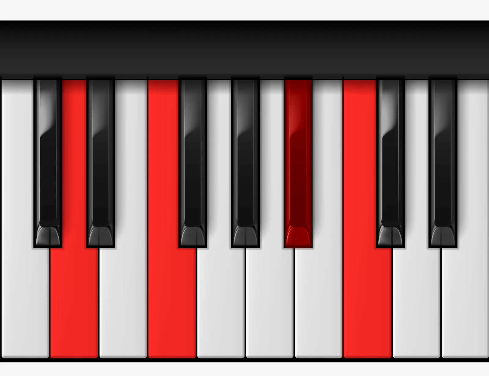 Bb Add 9 piano chord, 1st inversion — D, F, Bb, C