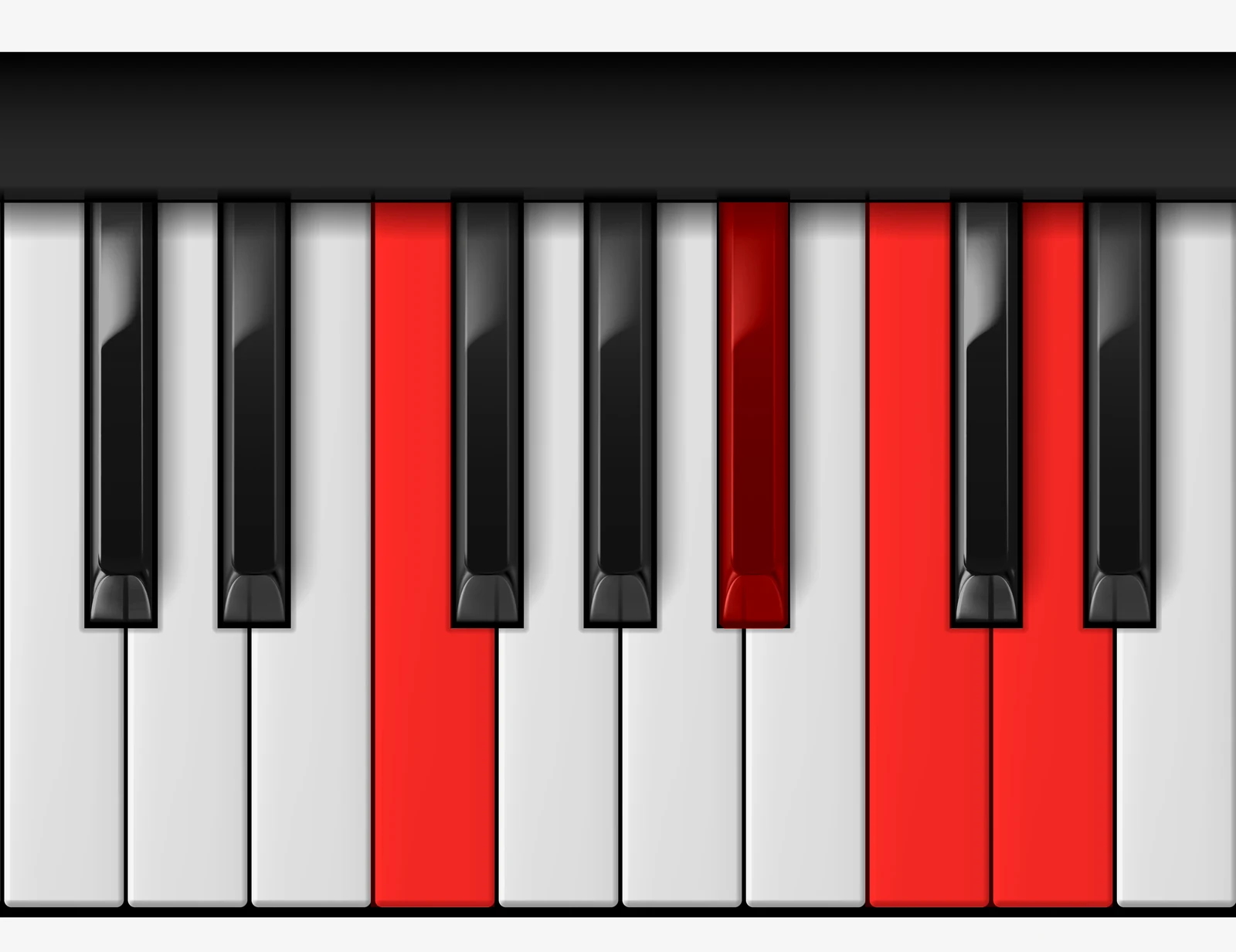 Bb Add 9 piano chord, 2nd inversion — F, Bb, C, D