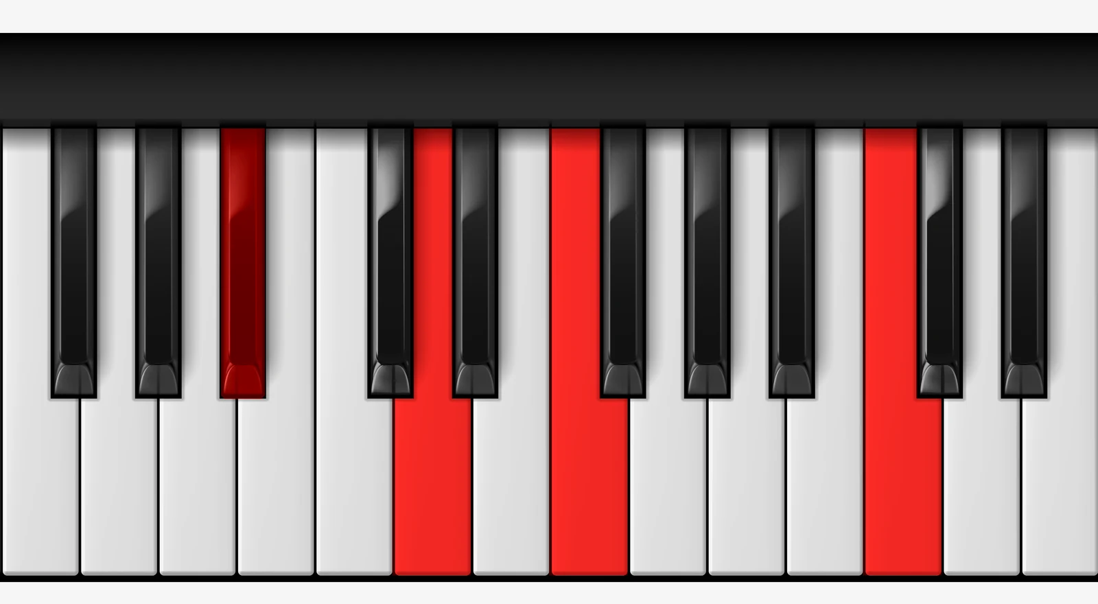 Bb Add 9 piano chord, root position — Bb, D, F, C