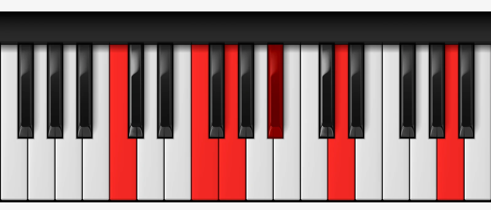 C 13sus4 piano chord, root position — C, F, G, Bb, D, A
