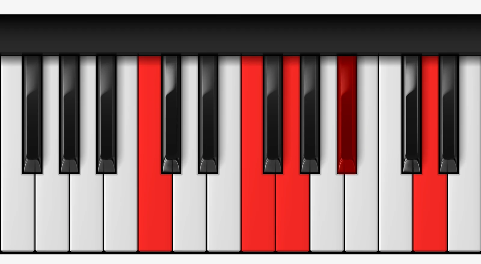 C 9sus4 piano chord, root position — C, F, G, Bb, D