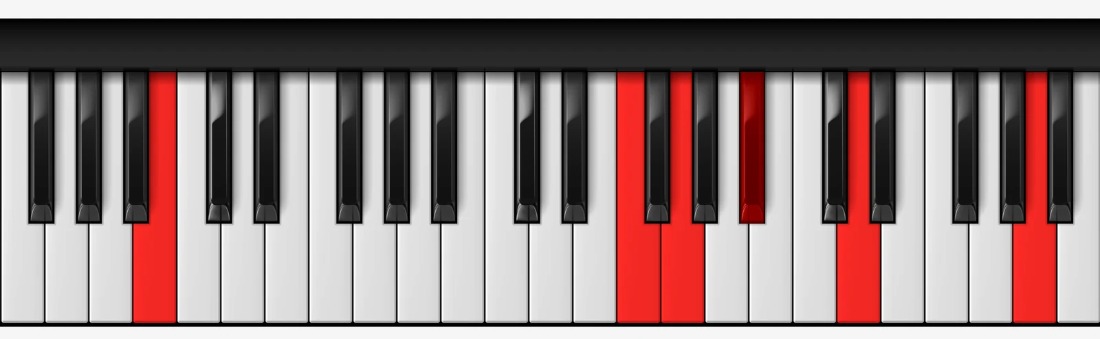 Cb 13sus4 piano chord, root position — Cb, F, G, Bb, D, A