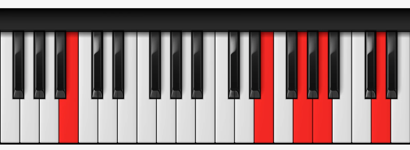 Cb 6/9 piano chord, root position — Cb, E, G, A, D