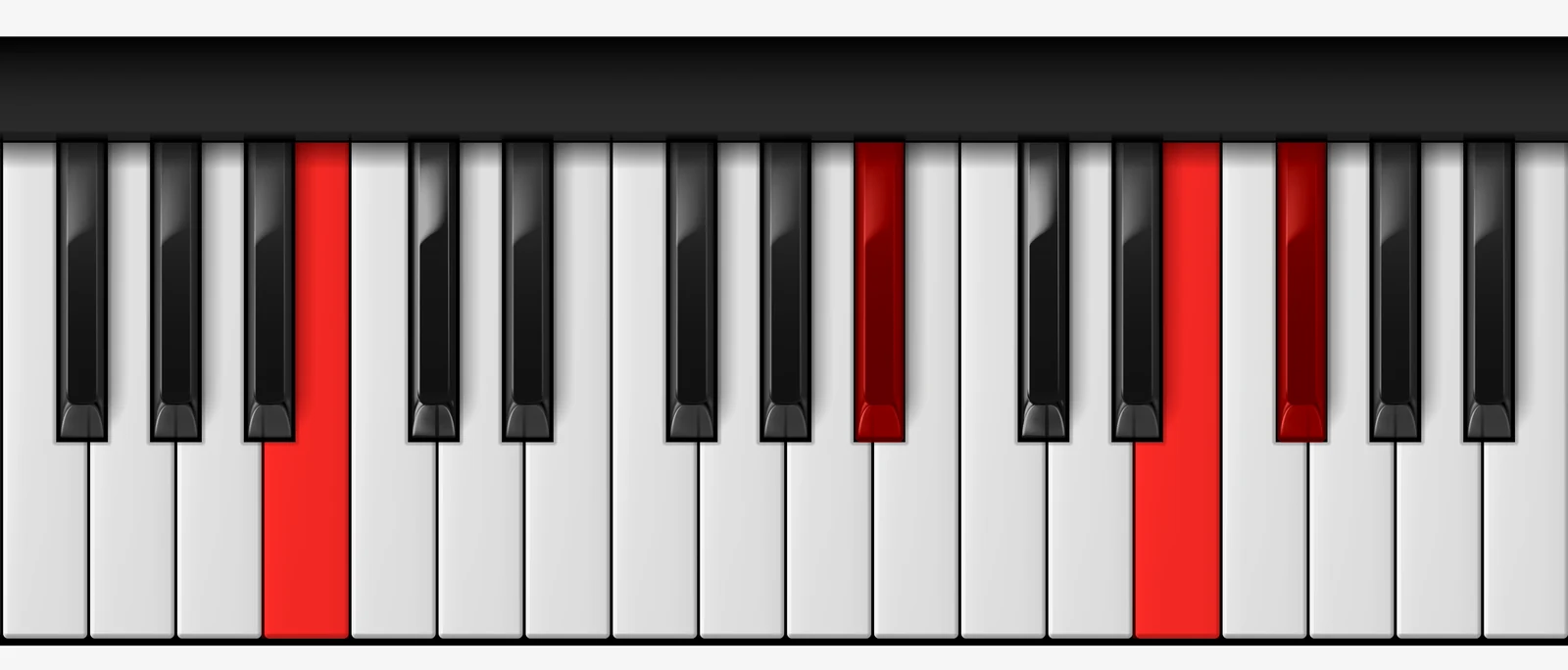 Cb 7♭5 piano chord, 3rd inversion — Cb, Bb, E, Gb