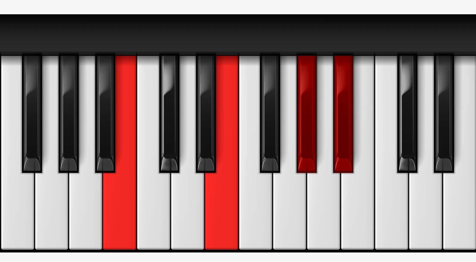 Cb 7♯5 piano chord, 1st inversion — Cb, E, G#, Bb