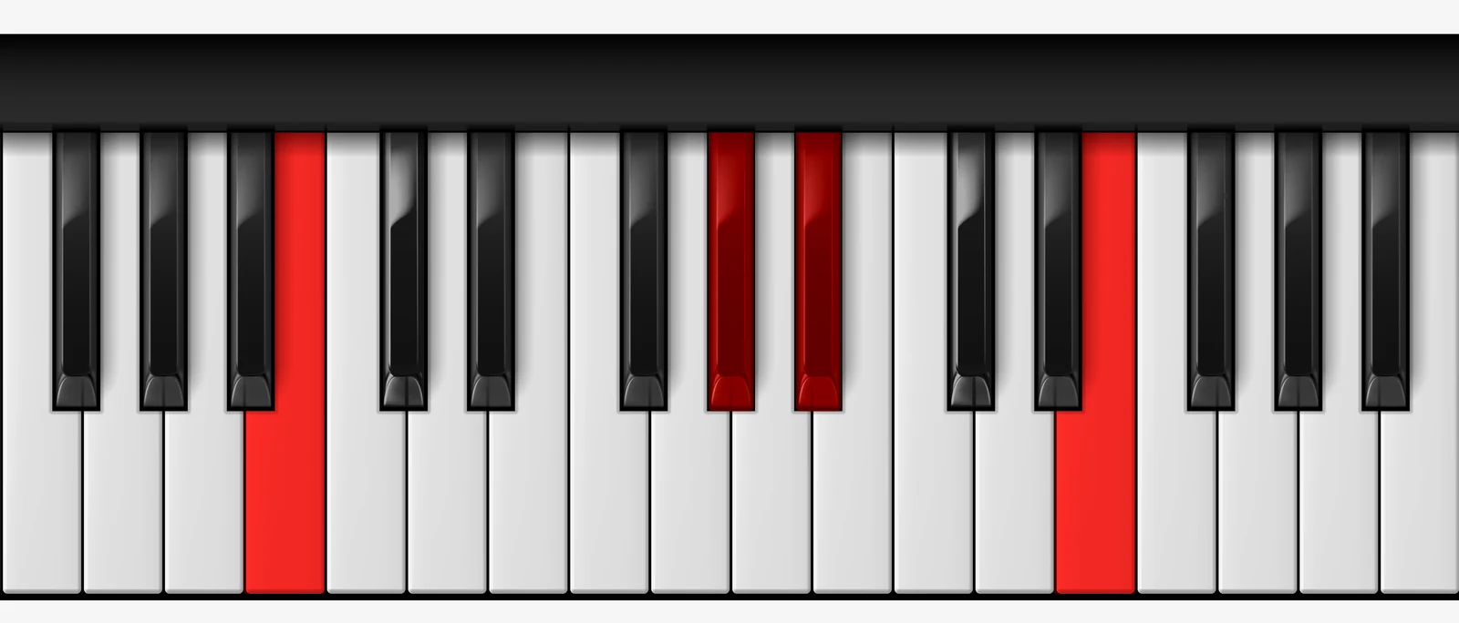 Cb 7♯5 piano chord, 2nd inversion — Cb, G#, Bb, E