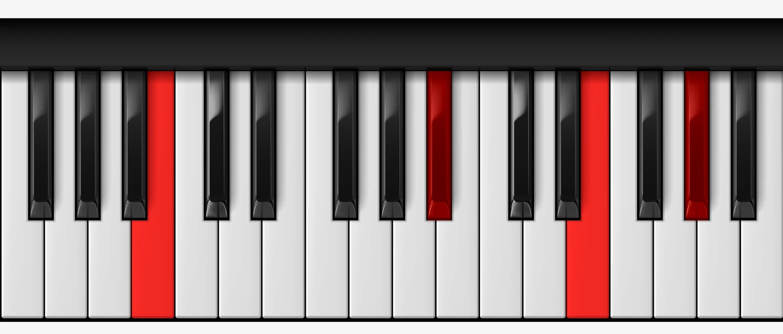 Cb 7♯5 piano chord, 3rd inversion — Cb, Bb, E, G#