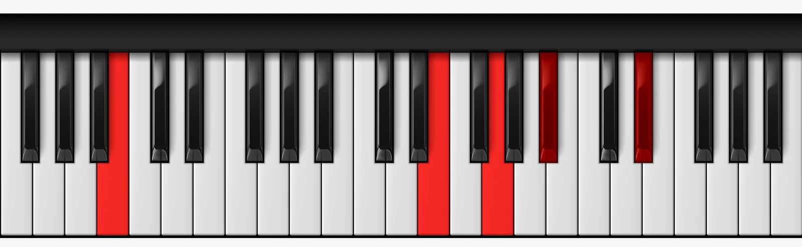 Cb 7♯9 piano chord, root position — Cb, E, G, Bb, D#