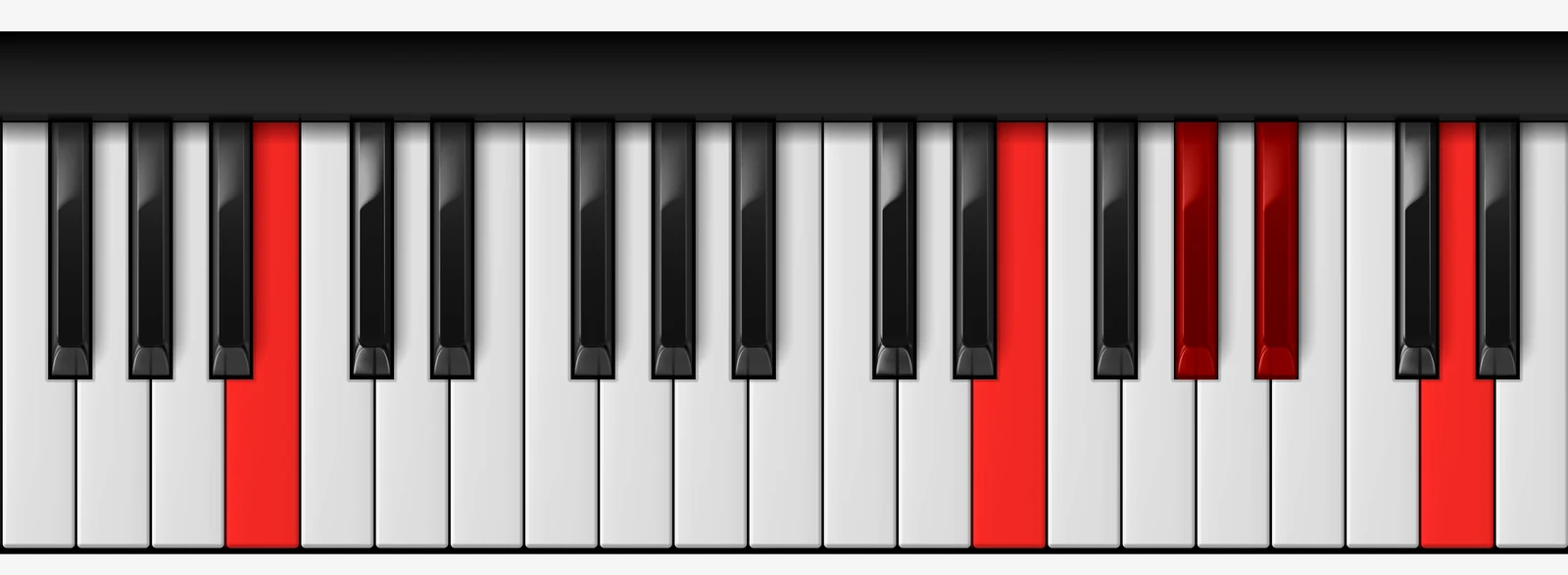 Cb 9♯5 piano chord, root position — Cb, E, G#, Bb, D