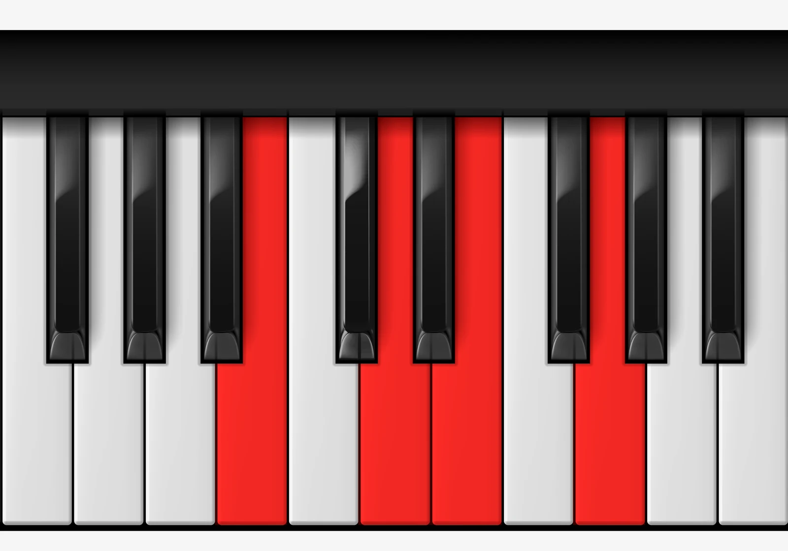 Cb Add 9 piano chord, 3rd inversion — Cb, D, E, G