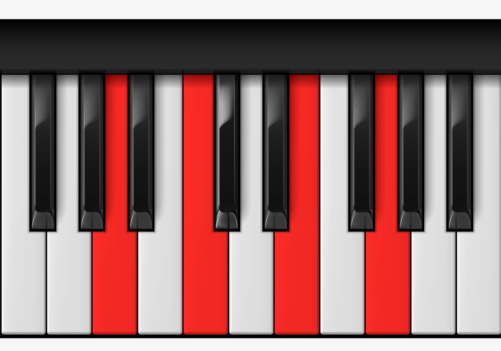 C Major 6 piano chord, 3rd inversion — A, C, E, G
