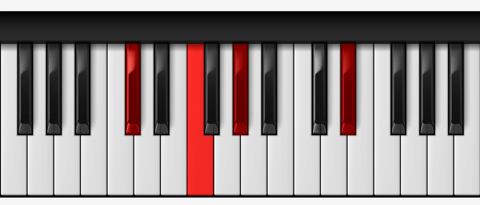 C# Add 9 piano chord, root position — C#, F, G#, D#