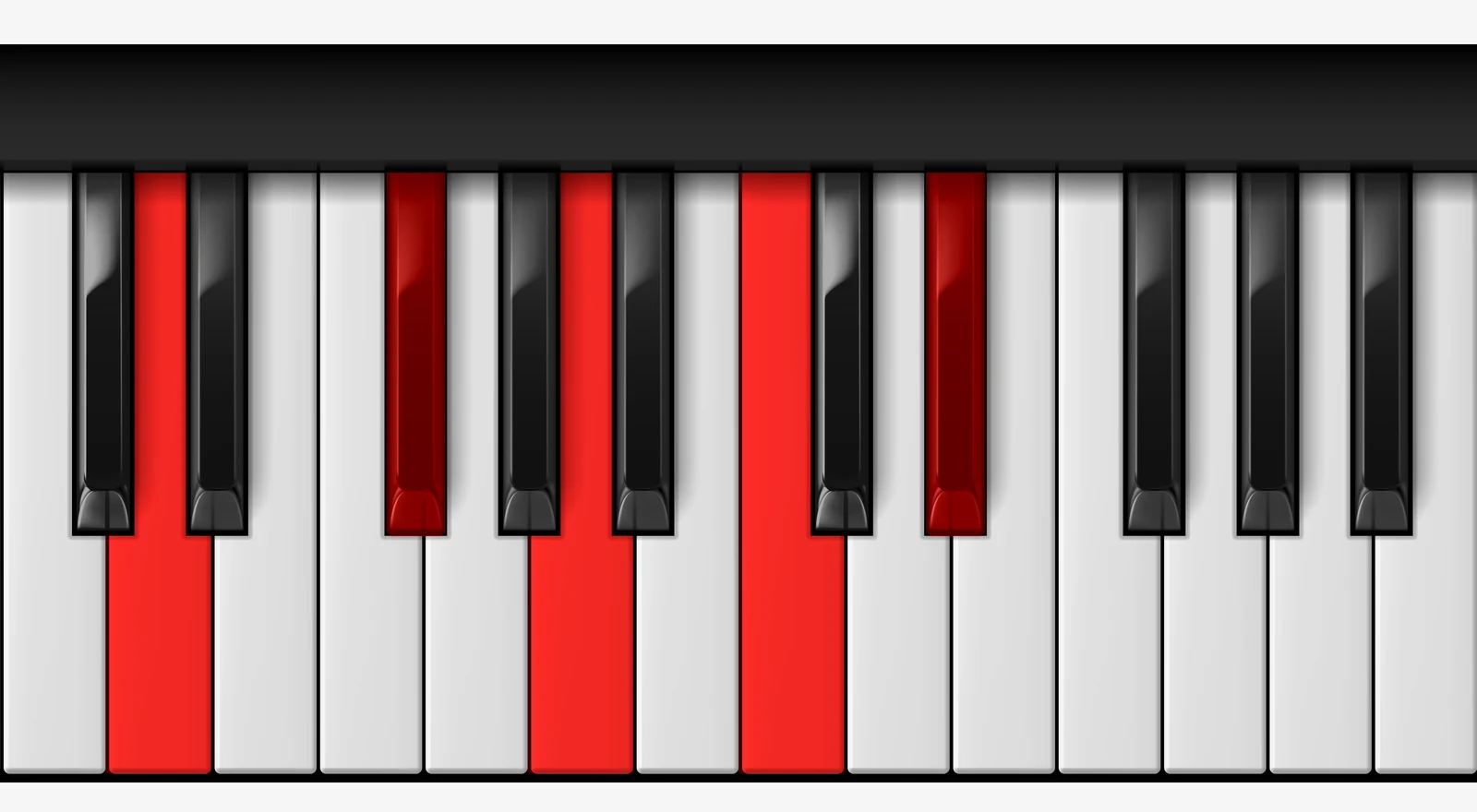 D 7♭9 piano chord, root position — D, F#, A, C, Eb