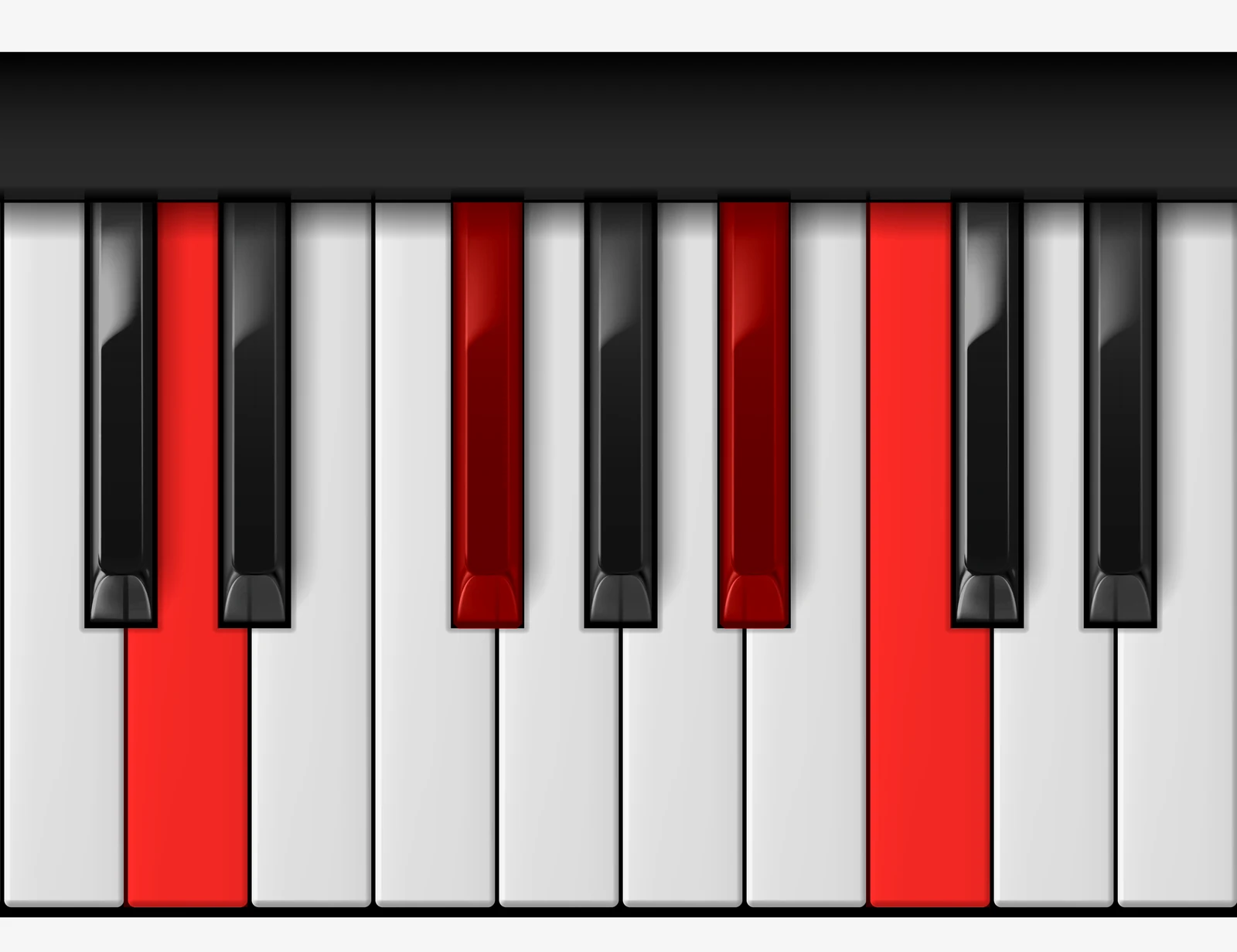 D 7♯5 piano chord, root position — D, F#, A#, C
