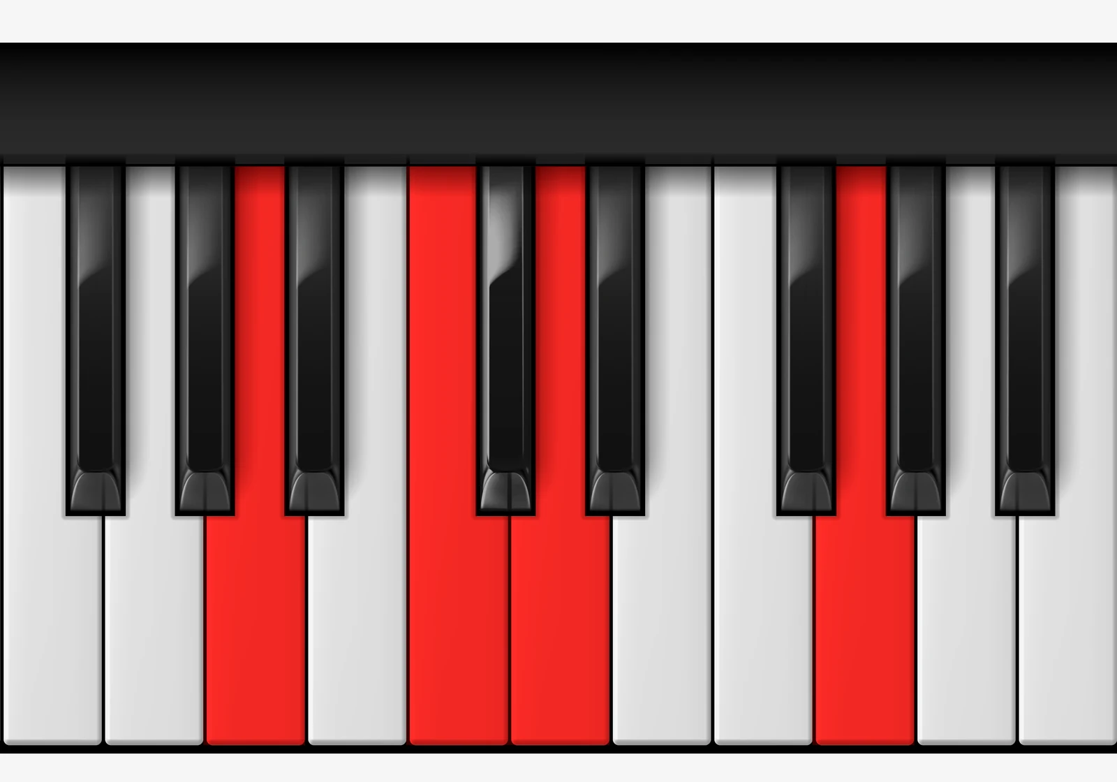 D 7sus4 piano chord, 2nd inversion — A, C, D, G