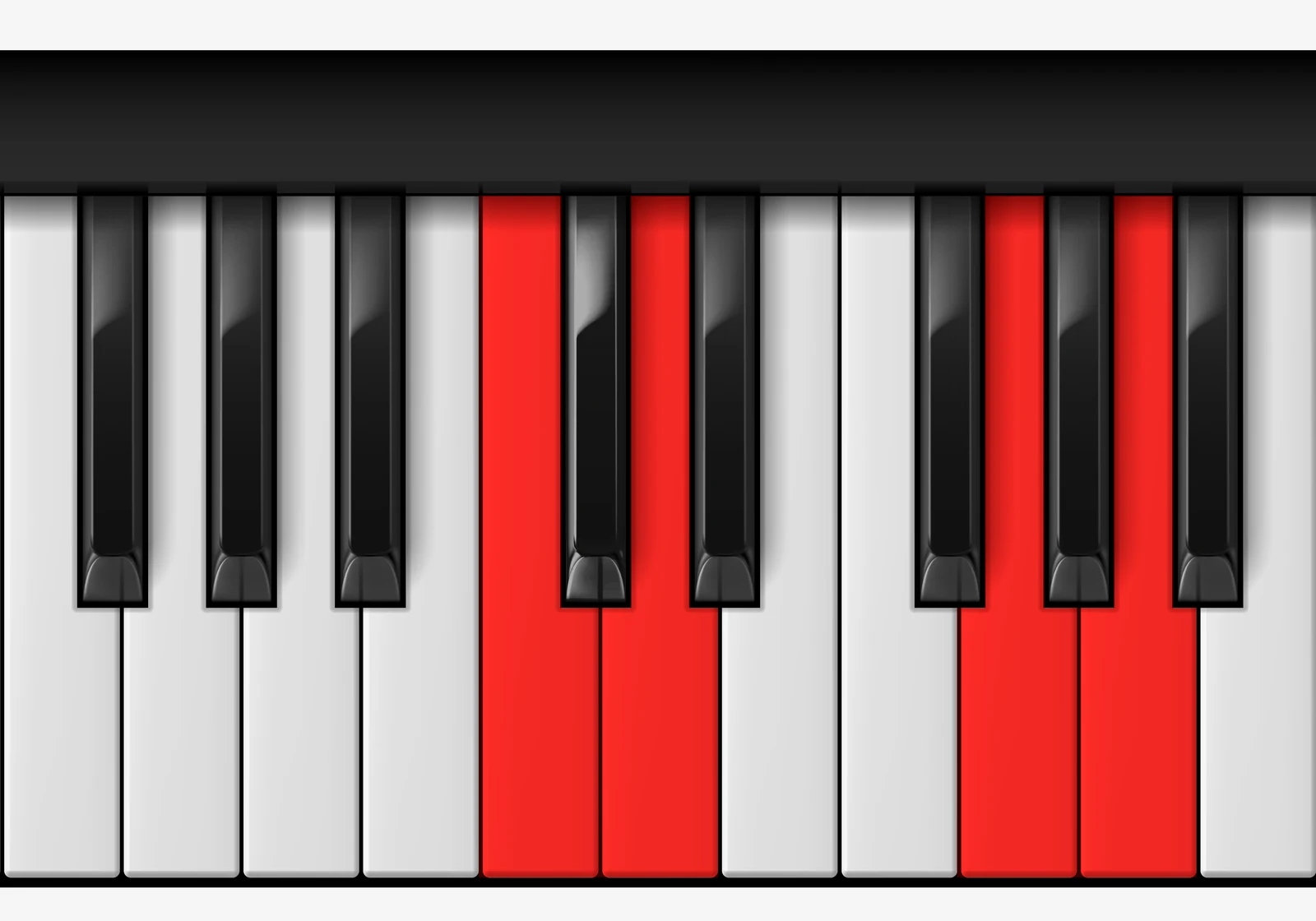 D 7sus4 piano chord, 3rd inversion — C, D, G, A