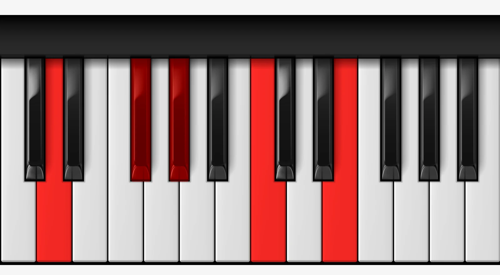 D 9♭5 piano chord, root position — D, F#, Ab, C, E