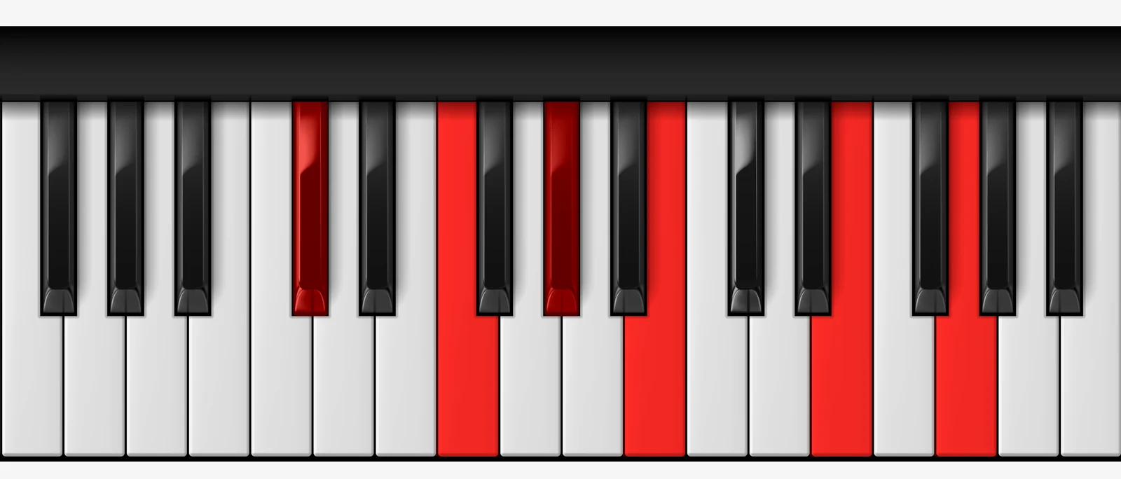Db 7♯9♯11 piano chord, root position — Db, F, Ab, B, E, G