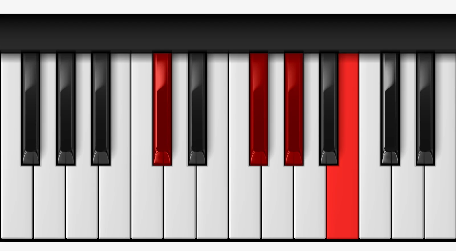Db 7sus4 piano chord, root position — Db, Gb, Ab, B