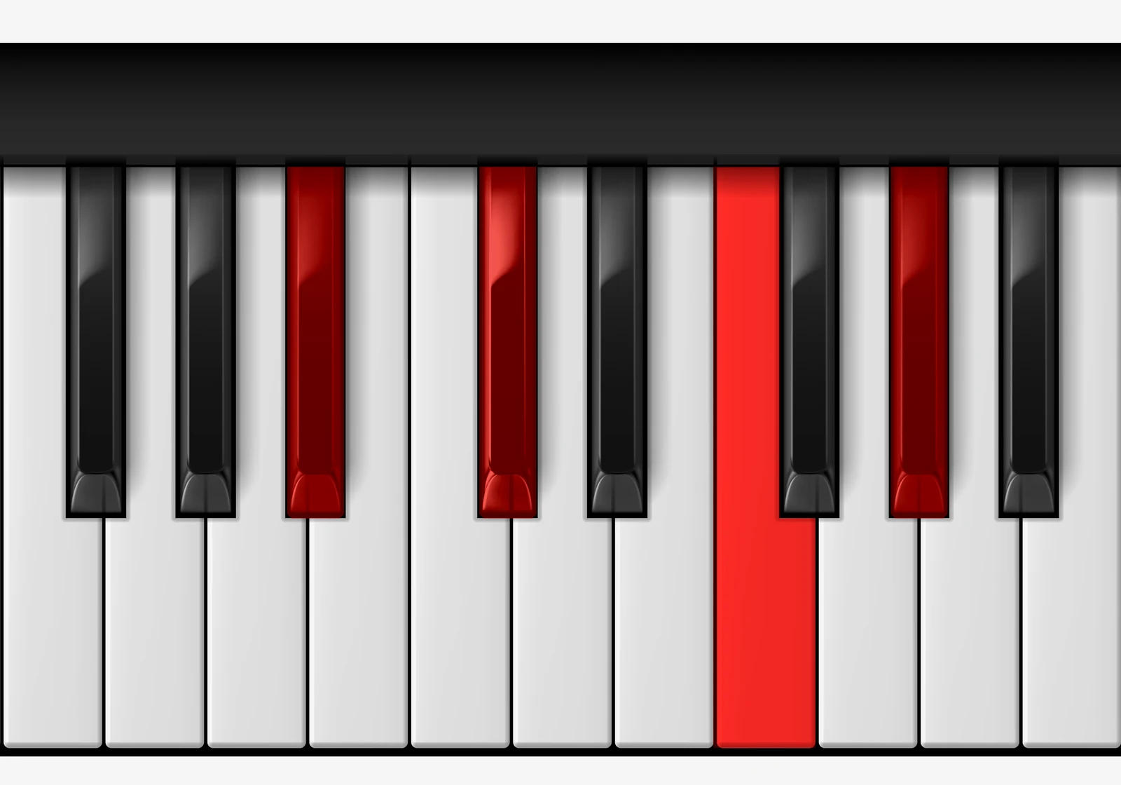 Db Major 6 piano chord, 3rd inversion — Bb, Db, F, Ab