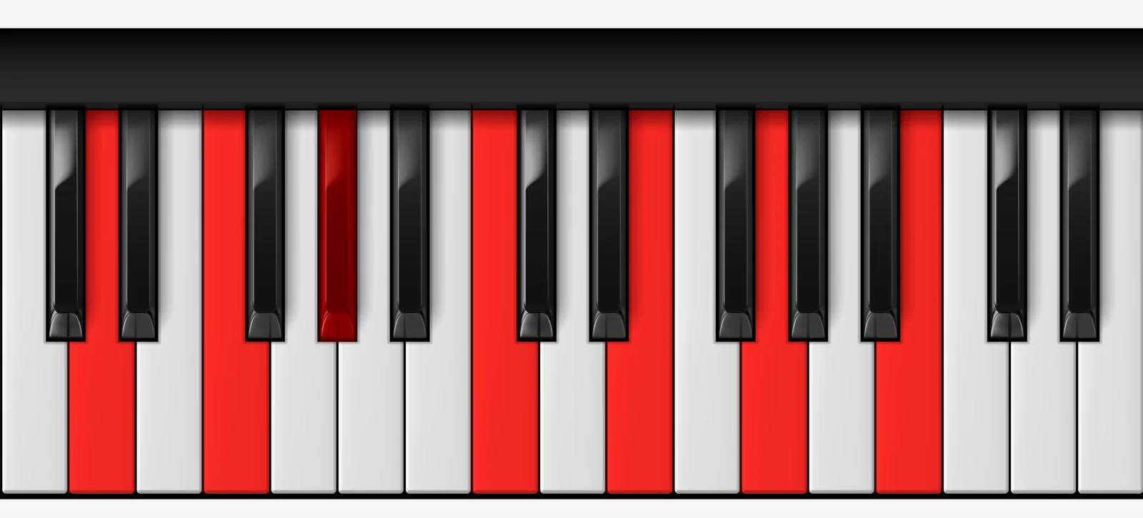 D mi13♭5 piano chord, root position — D, F, Ab, C, E, G, B