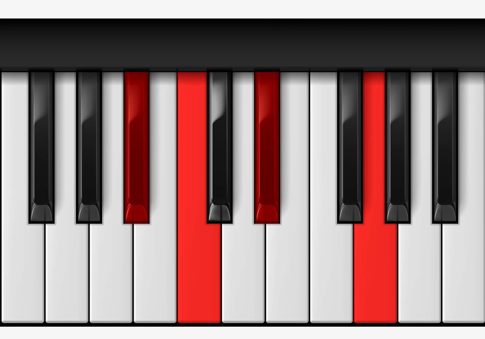 D# Major 6 piano chord, 2nd inversion — A#, C, D#, G