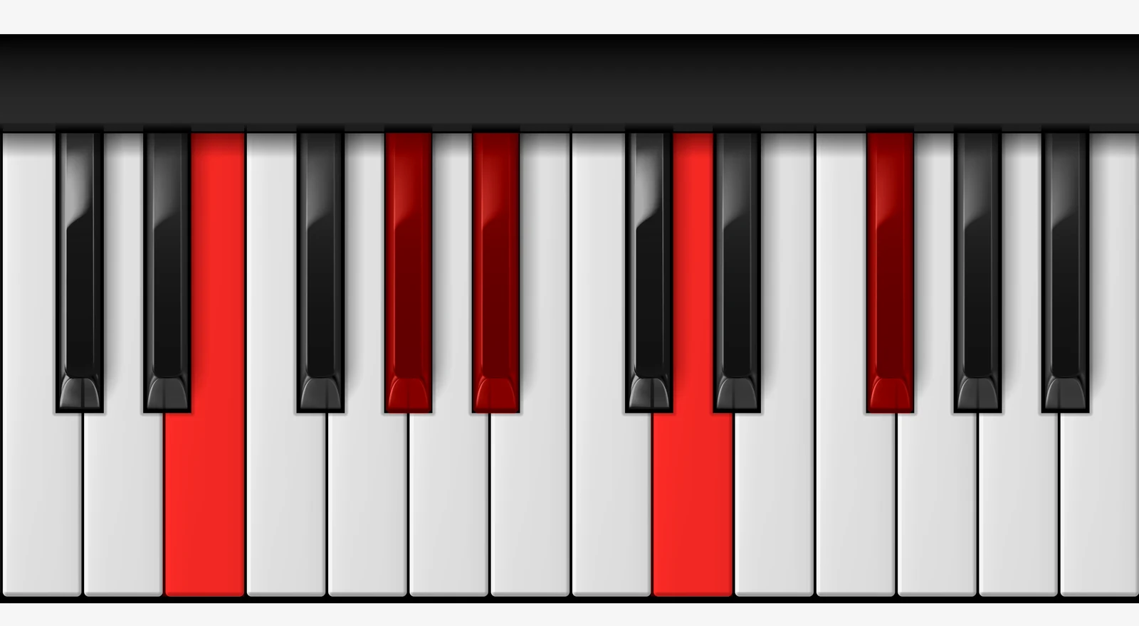 E 9♭5 piano chord, root position — E, G#, Bb, D, F#
