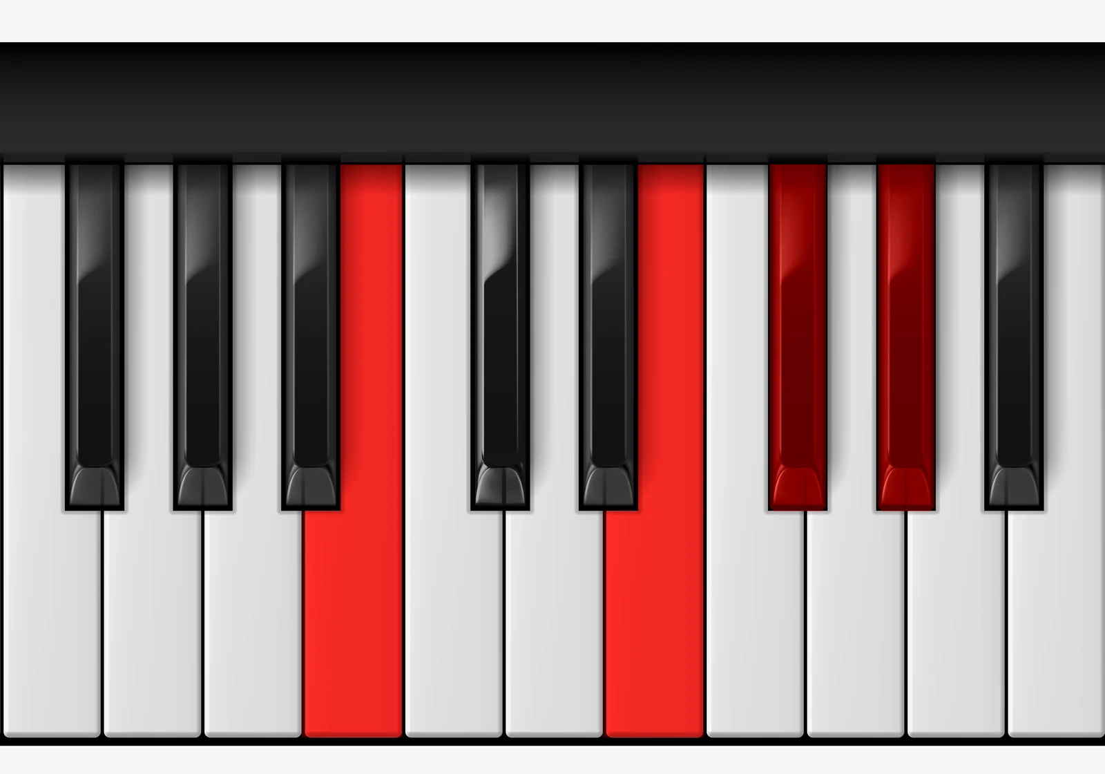 E Add 9 piano chord, 2nd inversion — B, E, F#, G#