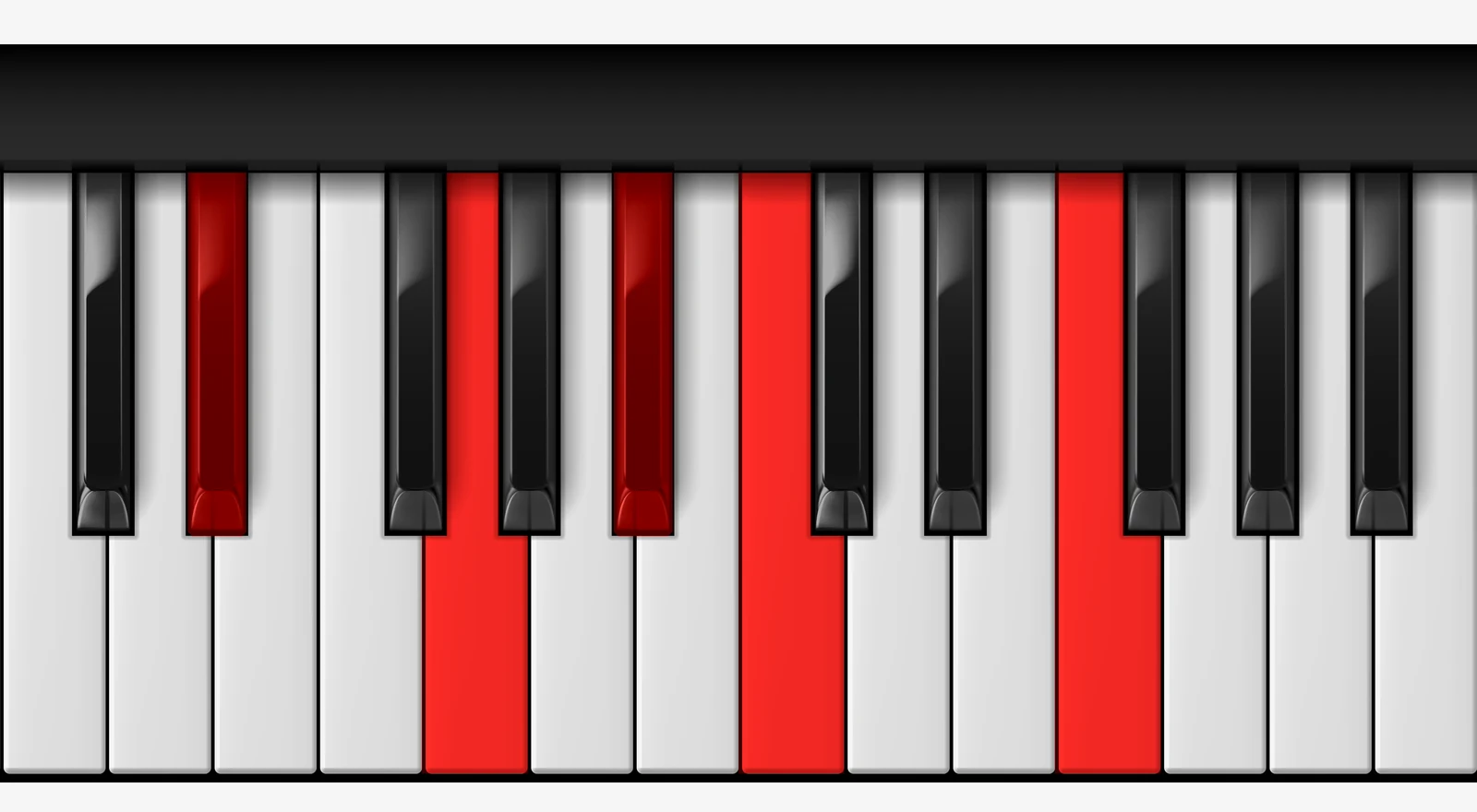 Eb 6/9 piano chord, root position — Eb, G, Bb, C, F