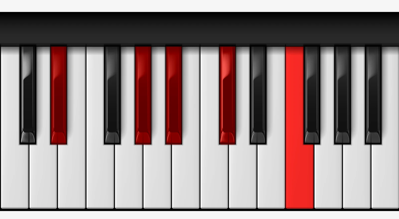 Eb 9sus4 piano chord, root position — Eb, Ab, Bb, Db, F
