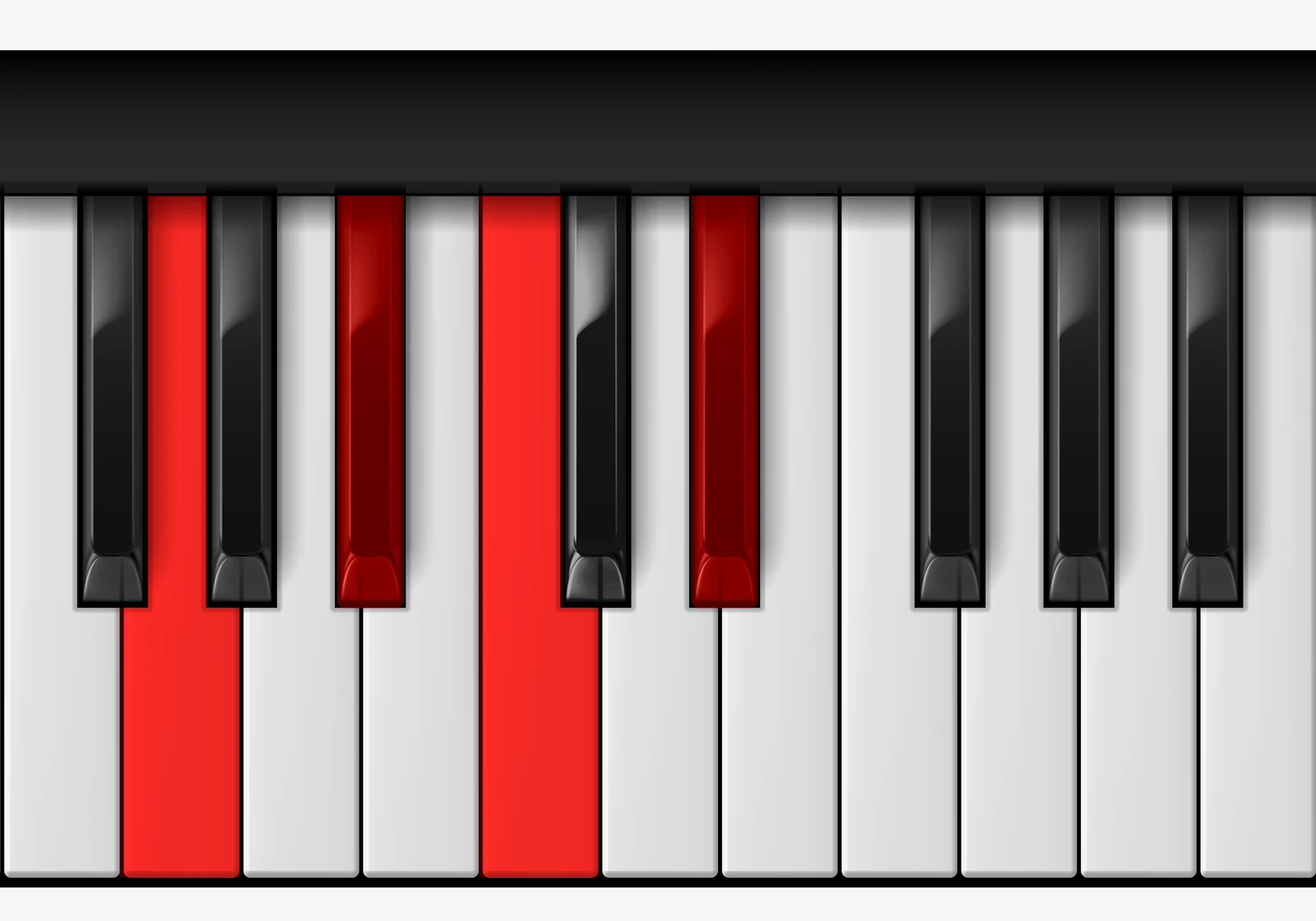 Eb Major 6 piano chord, 1st inversion — G, Bb, C, Eb