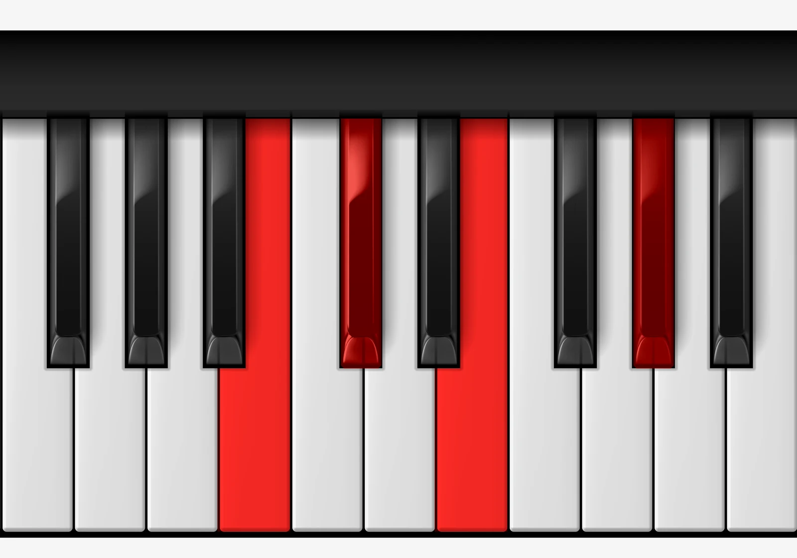 E Major 6 piano chord, 2nd inversion — B, C#, E, G#