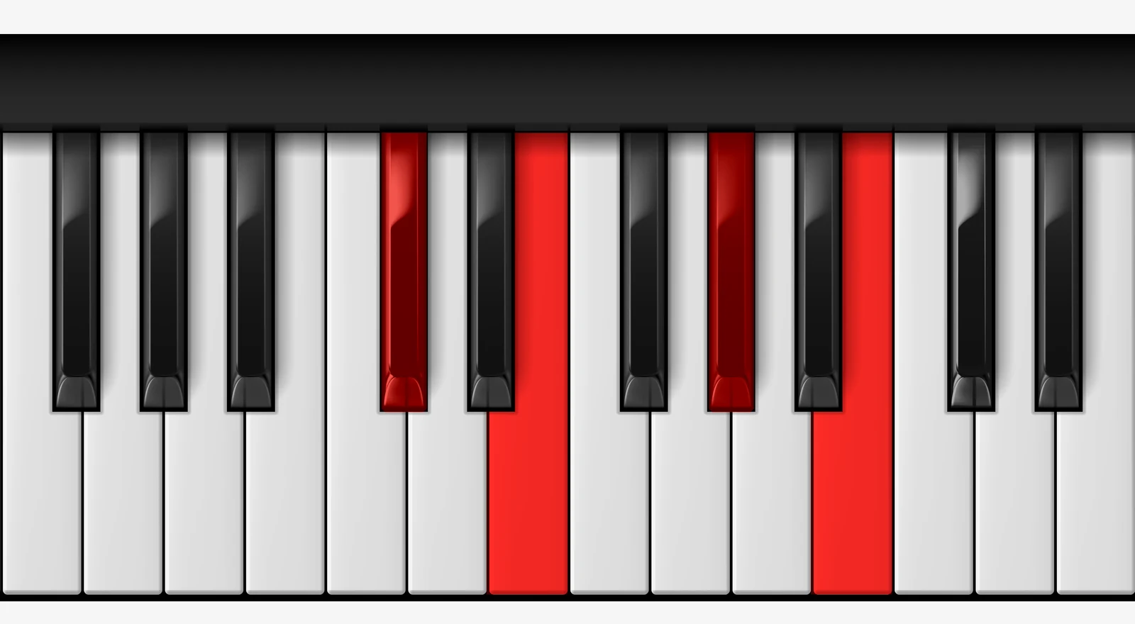 E Major 6 piano chord, 3rd inversion — C#, E, G#, B