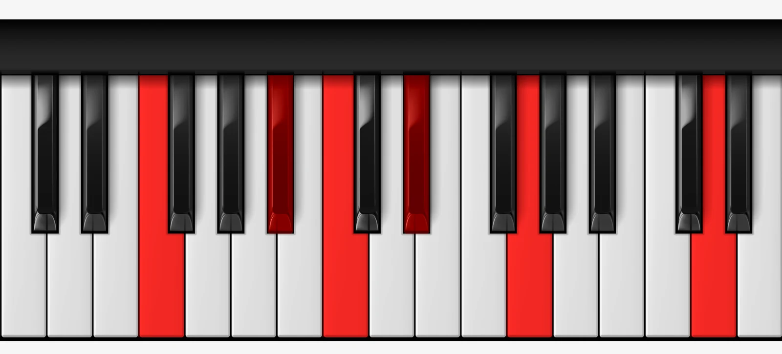 F 13sus4 piano chord, root position — F, Bb, C, Eb, G, D
