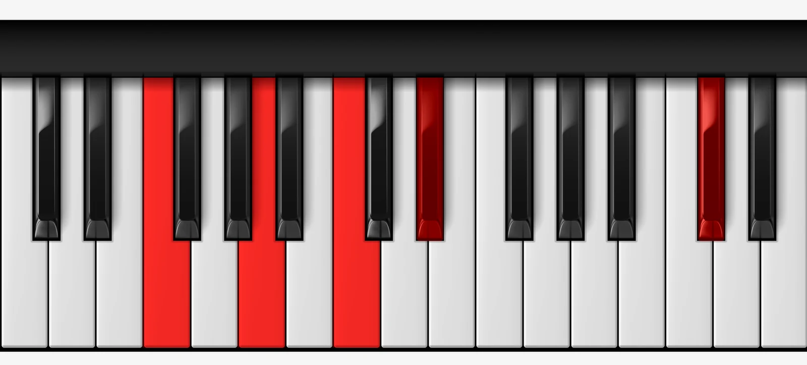 F 7♭13 piano chord, root position — F, A, C, Eb, Db